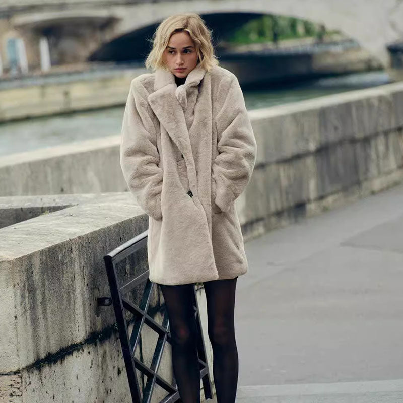 Fluffy Coat Grey