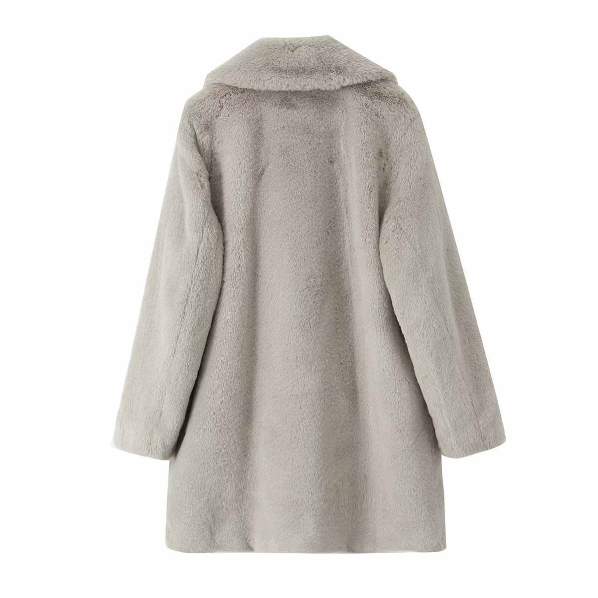 Fluffy Coat Grey