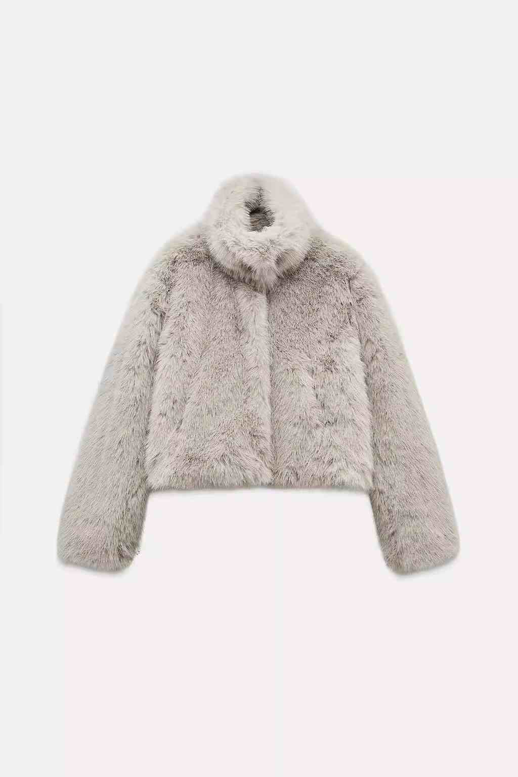 Fluffy Jacket Grey