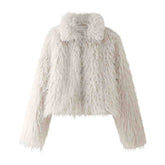 Fluffy Coat White